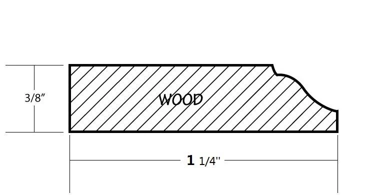 Tope de puerta de madera