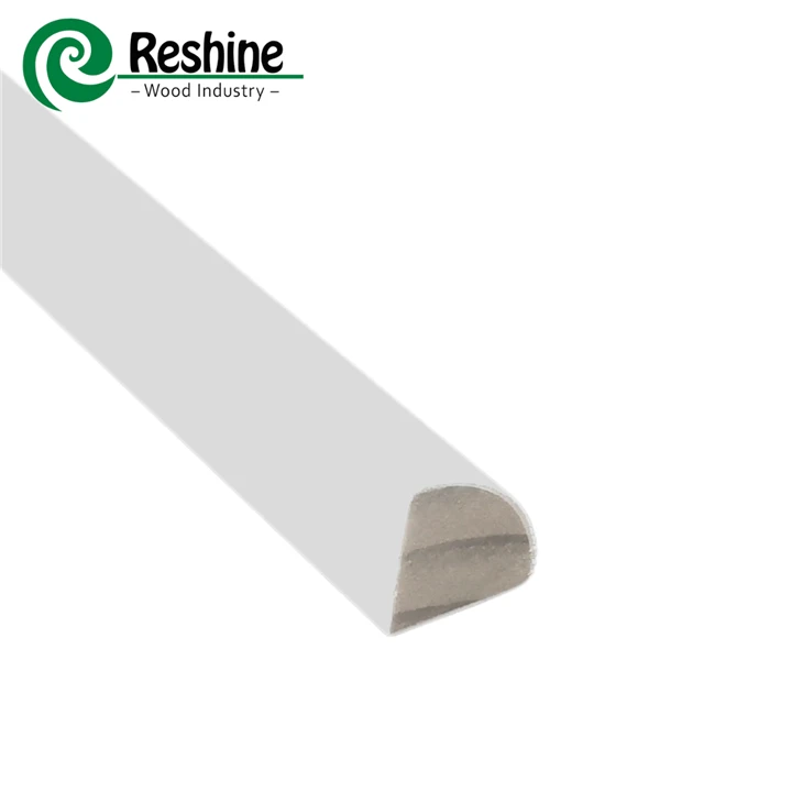Cost Effective White Primed Wood Small Mouldings Shoe Or Quarter Round For Baseboard