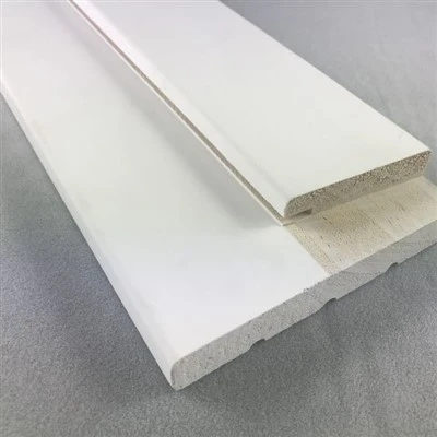 Marcos de puertas de madera imprimada blanca maciza para puertas