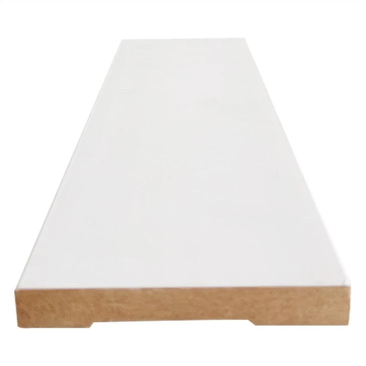 Zócalo imprimado blanco del Mdf de China