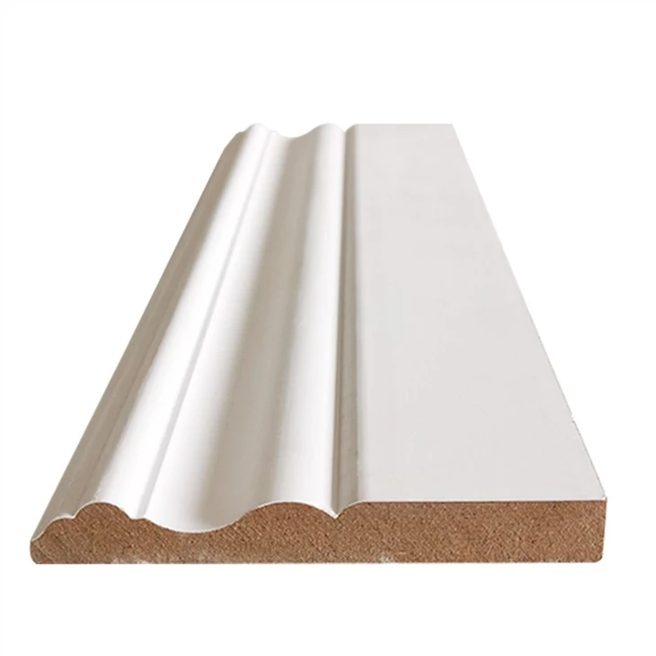 Interior MDF Trim Moulding Wood With Baseboard Molding