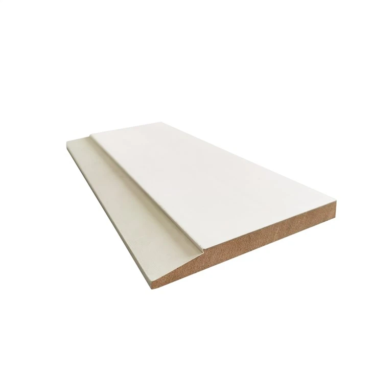 Moldura decorativa de Mdf para interiores con imprimación blanca Moldura de moldura de pino