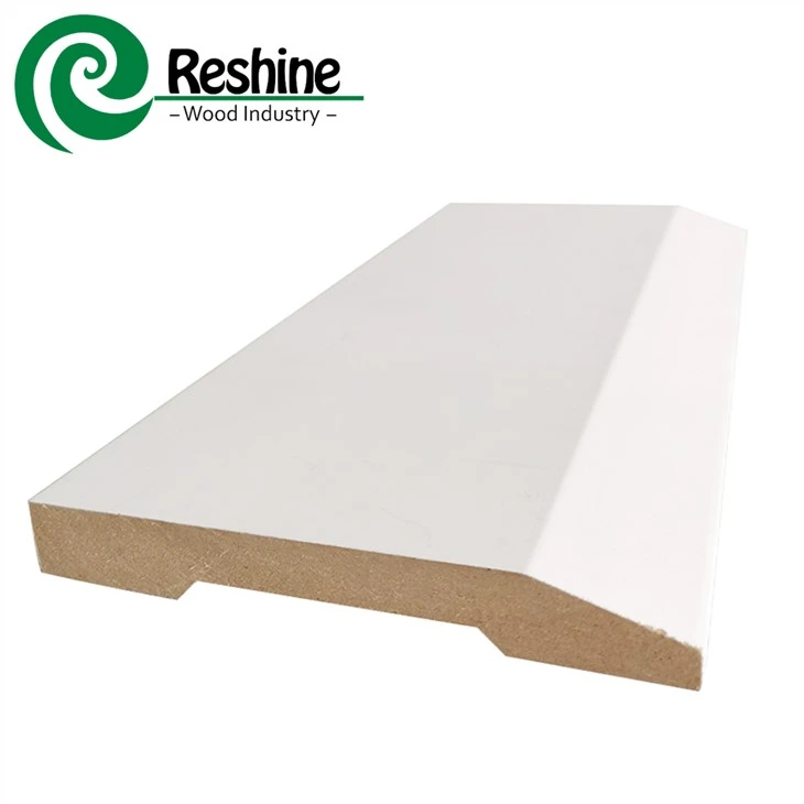 White Primed MDF Moulding Baseboard