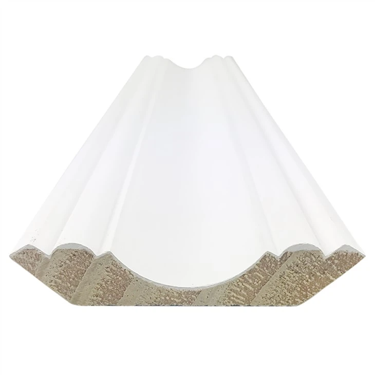 White Primed Pine Trim Crown Moulding Ceiling